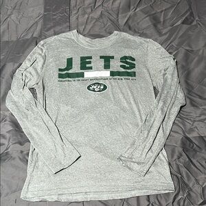 Nike Gray Long Sleeve Jets Shirt
